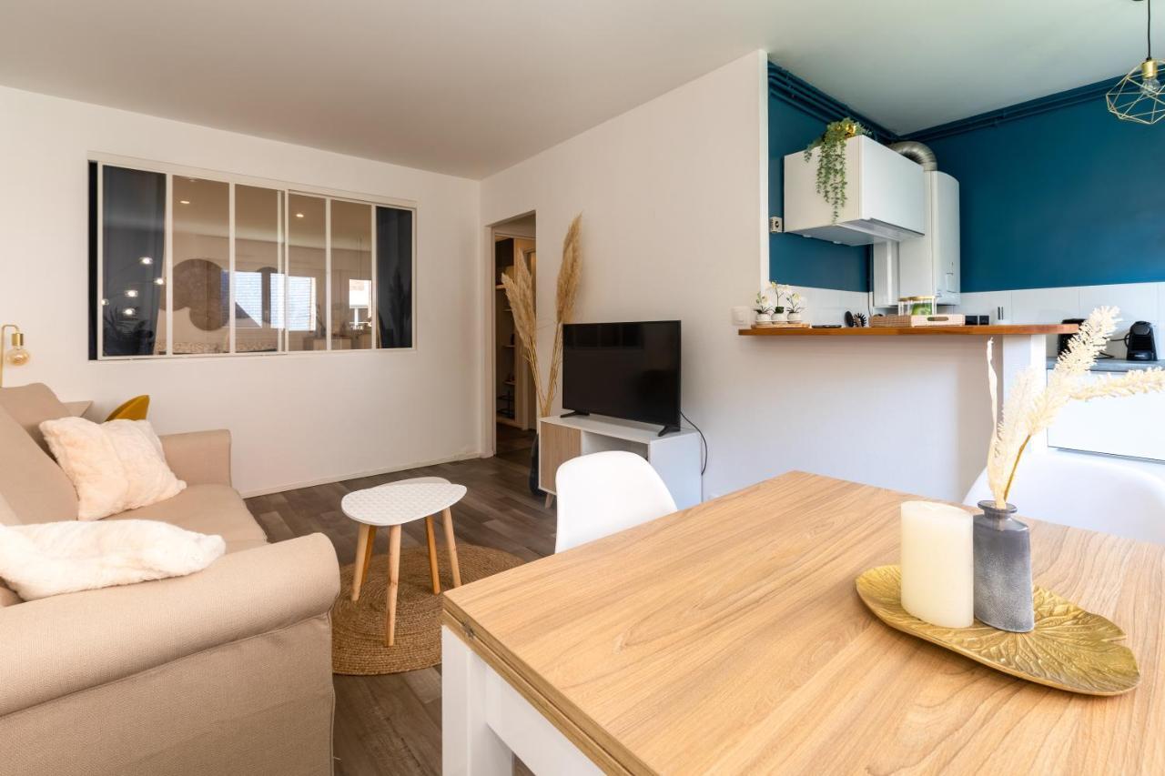 Ferienwohnung Hygge - Superbe Apt Renove Rouen Gare Avec Parking Privatif Exterior foto