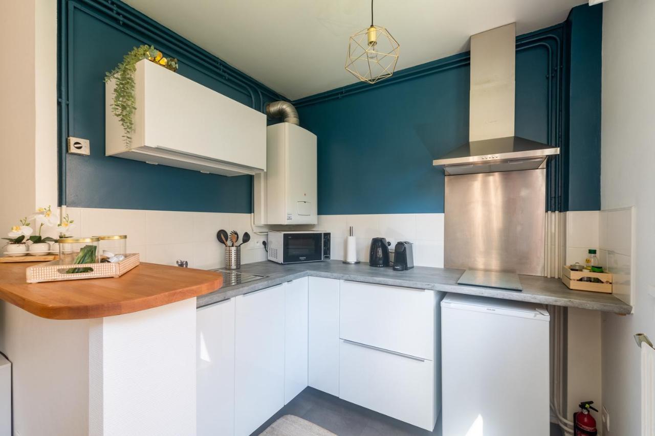 Ferienwohnung Hygge - Superbe Apt Renove Rouen Gare Avec Parking Privatif Exterior foto