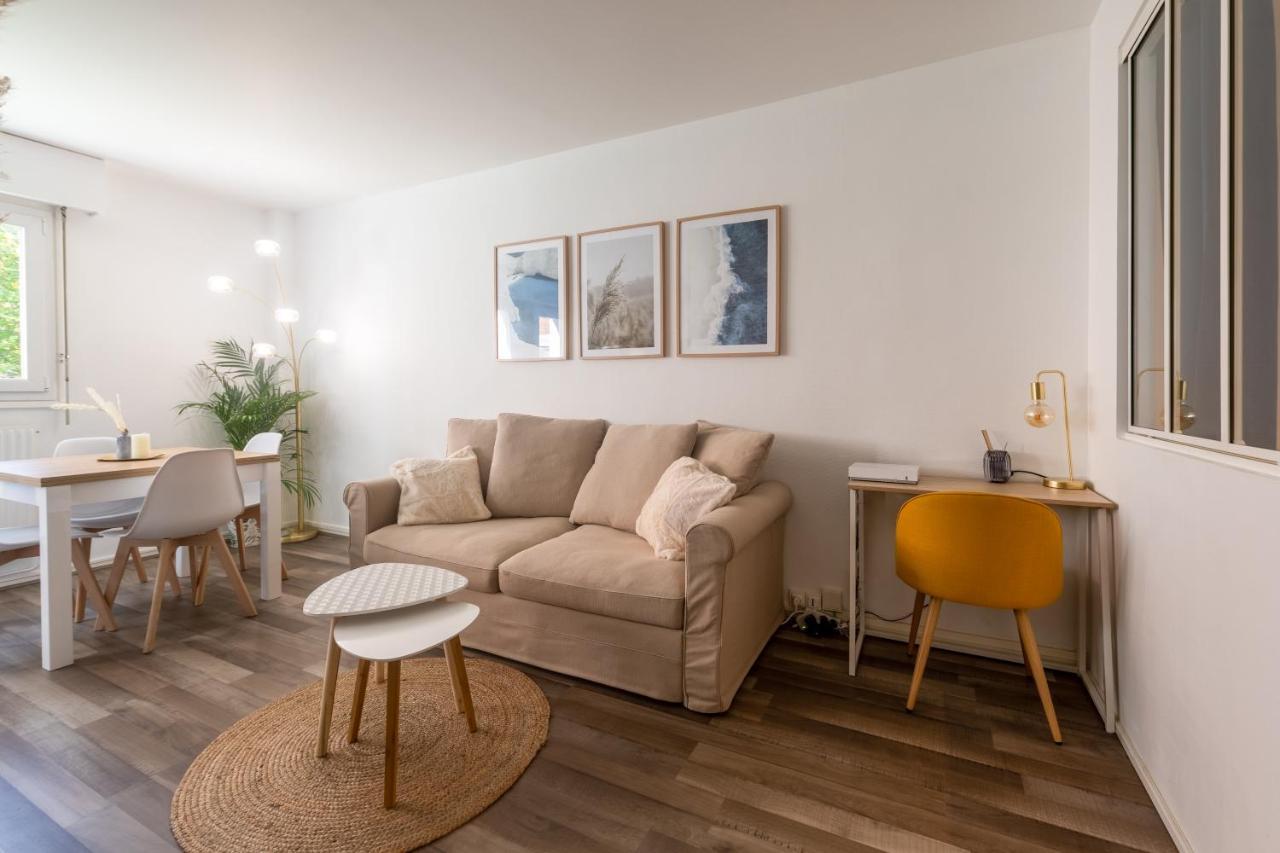 Ferienwohnung Hygge - Superbe Apt Renove Rouen Gare Avec Parking Privatif Exterior foto