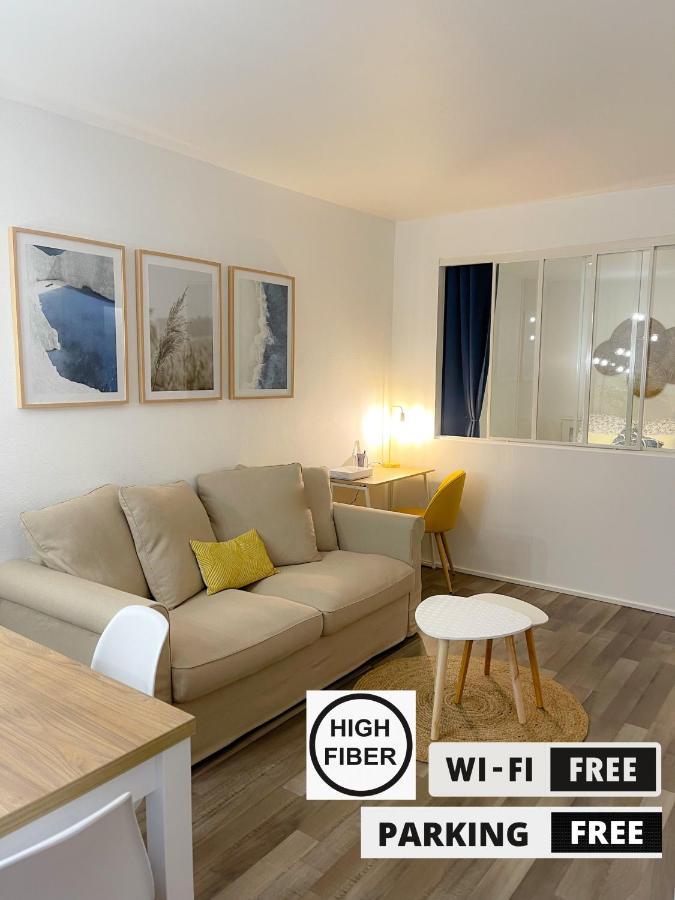 Ferienwohnung Hygge - Superbe Apt Renove Rouen Gare Avec Parking Privatif Exterior foto